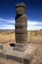 Präkolumbianische archäologische Stätte von Tiahuanaco, Bolivien