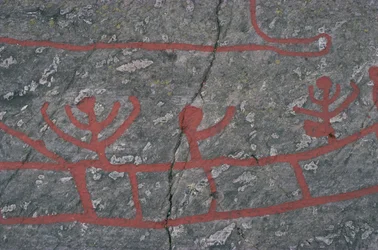 Schweden, Västra Götaland, Norrköping, Felsritzungen in Tanum oder Tanumshede