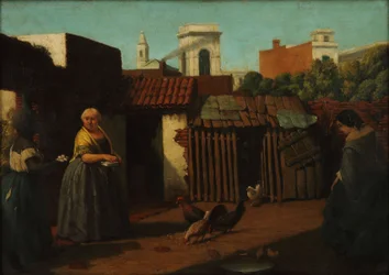 Hof in Buenos Aires im Jahr 1850