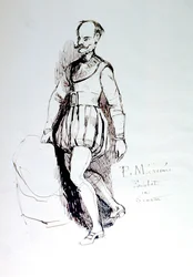 Figur im Kostüm des 16. Jahrhunderts, c1823-1870