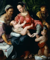 Heilige Familie, von Prospero Fontana (1512-1597)