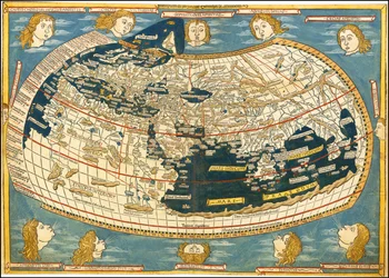 Weltkarte von Ptolemäus, Ulm 1482