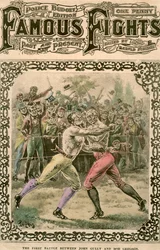 Die erste Schlacht zwischen John Gully und Bob Gregson, 1807, spätes 19. oder frühes 20. Jahrhundert