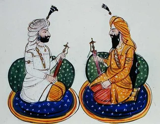 Sardar Sher Singh Atariwala und Maharaja Sher Singh Atariwala, ca. 1890