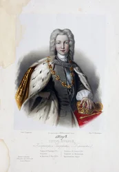 Porträt des Zaren Peter II. von Russland 1715-1730