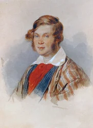 Porträt des Dichterprinzen Pyotr A. Vyazemsky 1792-1878, 1830er Jahre