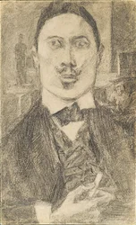Porträt des Malers Nikolay Sapunov 1880-1912, 1912