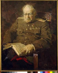 Porträt des Neurochirurgen und Akademikers Nikolai N. Bourdenko (1876-1946)