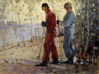 Die Skifahrer