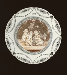 Seitenplatte, Qianlong-Periode, ca. 1782