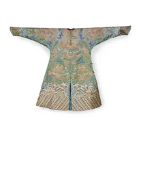 Celadon Seidenhofkleid für eine kaiserliche Prinzessin, Jifu, China