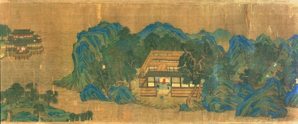 Wang Chuans Residenz, nach dem Malstil und der Poesie von Wang Wei