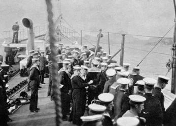 Die Besatzung der königlichen Yacht Victoria und Albert III, Norwegen, 1904-1908