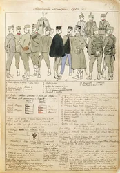 Uniformvariationen des Königreichs Italien