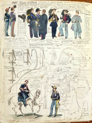 Uniformen und Ausrüstung verschiedener Kräfte des Königreichs Italien von Quinto Cenni, Farbtafel