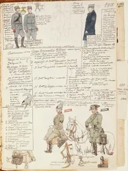 Uniformen des Königreichs Italien, Farbtafel von Quinto Cenni