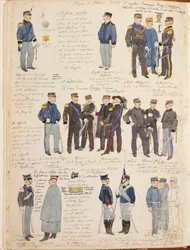 Verschiedene Uniformen des Königreichs Italien von Quinto Cenni, Farbtafel