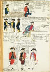 Verschiedene Uniformen des Herzogtums Parma, Piacenza und Guastalla
