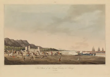 Sechzehn Ansichten von Plätzen im Persischen Golf gegen die arabischen Piraten