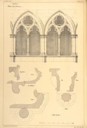 Fenster in der Halle des Klosters, Cluny, aus 