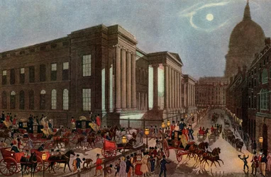 Die königliche Post startet vom General Post Office, London, 1830, 1927