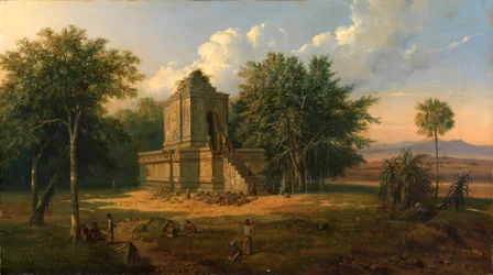 Javanischer Tempel in Ruinen, 1860