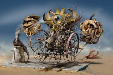 Steampunk-Wüstenkreaturen