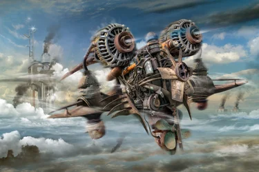 Steampunk Flugmaschine