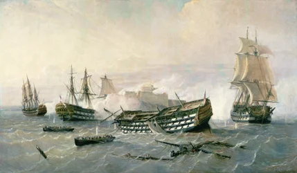 Verteidigung des Vorgebirges von Havanna im Jahr 1762, um 1898