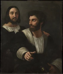 Selbstporträt mit einem Freund Doppelporträt, 1519