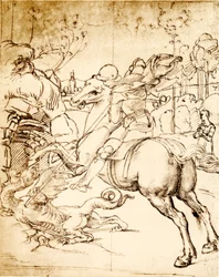 St. Georg tötet den Drachen