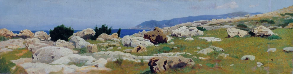 Castiglioncello von Punta del Bocca, um 1864
