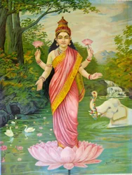 Lakshmi von Raja Ravi Varma