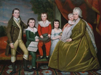 Mrs. Noah Smith und ihre Kinder, 1798