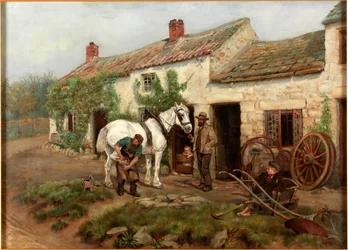 Schmiede, Hexham Bridge End, 1885