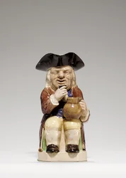 Staffordshire Creamware Toby-Krug, ca. 1785