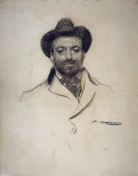 Porträt des spanischen Malers und Fotografen Jose Maria Sert (1874-1945)