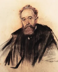 Porträt des spanischen Malers und Politikers Aureliano de Beruete (1845-1912)