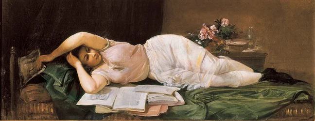 Liegende Frau