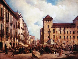 Der alte Spaziergang in Barcelona (Els Encants Vells)