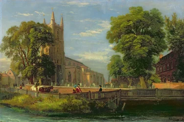 Pfarrkirche von Croydon, 1839