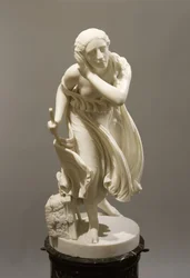 Nydia, das blinde Blumenmädchen von Pompeji, um 1888 (Marmor)