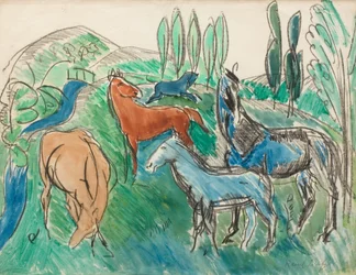 In den Wiesen der Eure, ca. 1919
