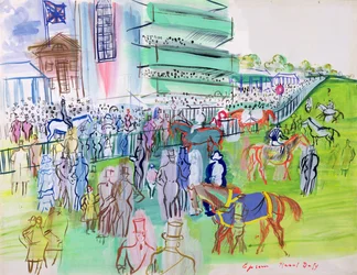 Vor der Tribüne in Epsom