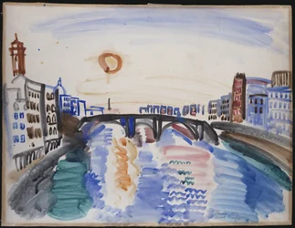Der Fluss Arno, Florenz