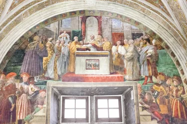 Der Eid Leos III., Raum des Feuers im Borgo