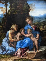 Die Heilige Familie mit der heiligen Elisabeth und dem kleinen Johannes