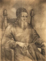 Studie für das Porträt von Papst Julius II, 1500-12
