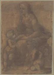 Die Madonna und das Kind mit Johannes dem Täufer