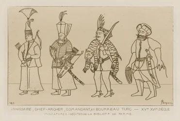 Janitschar, Hauptbogenschütze, Kommandant und türkischer Henker